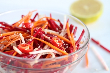 Carrot, Radish and Beetroot salad recipe